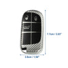 Chrysler 300 (2011 - 2024) Silver Remote Cover TPU 3 Button Keyless
