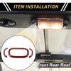 Jeep Wrangler JK Pink Front Rear Roof Reading Light Trim Covers (2011-2017)
