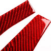 Hyundai Veloster Carbon Fiber Red Interior Door Panel Cover Trim (2019-2023)
