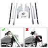 Harley Softail Fatboy Heritage Chrome Windshield Mount Bracket (2000-2017)
