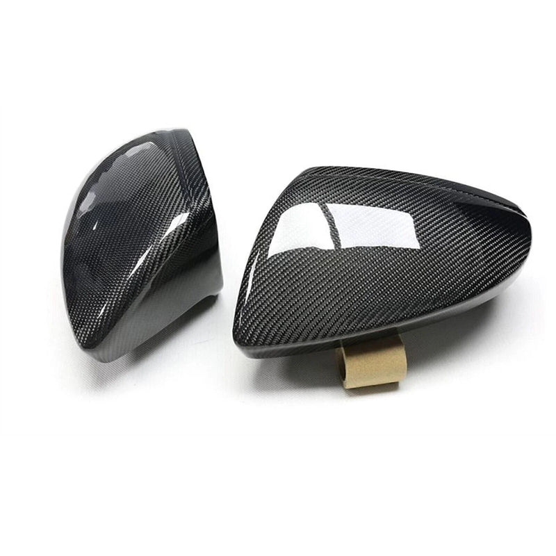 Audi C8 A6 S6 A7 A8 2 x Carbon Fiber Rear Side Mirror Covers (2019-2023)