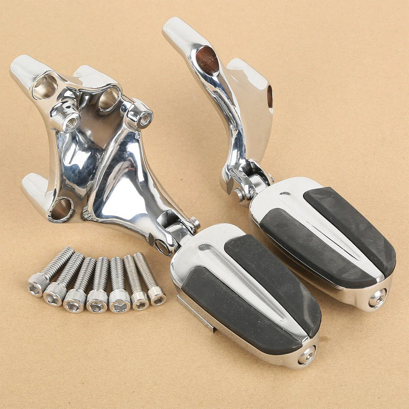 Harley Sportster 883 1200 Passenger Foot Pegs w/ Mount Bracket (2014-2022)