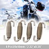 Motorcycle 4 x 59mm Swivel Universal Muffler Exhaust Pipe Spring