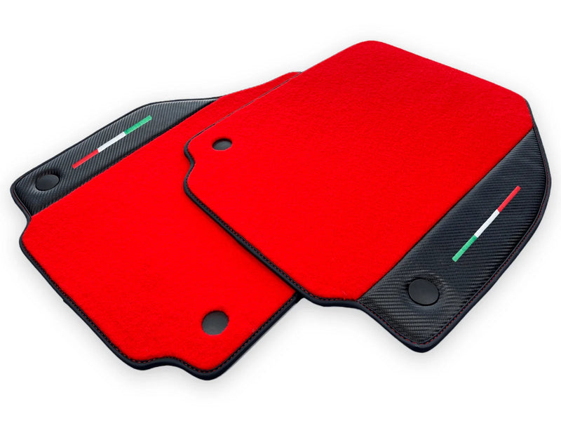 Ferrari F8 Spider Red with Carbon Leather Floor Mats (2020-2023)