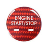 Cadillac XTS 1 x Red Carbon Fiber Engine Start Stop Button Trim (2013-2019)