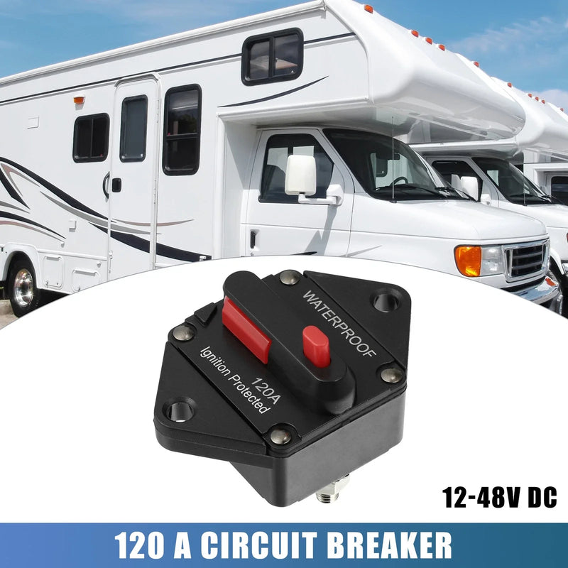 Automotive RV Marine Circuit Breaker / 120A / Waterproof
