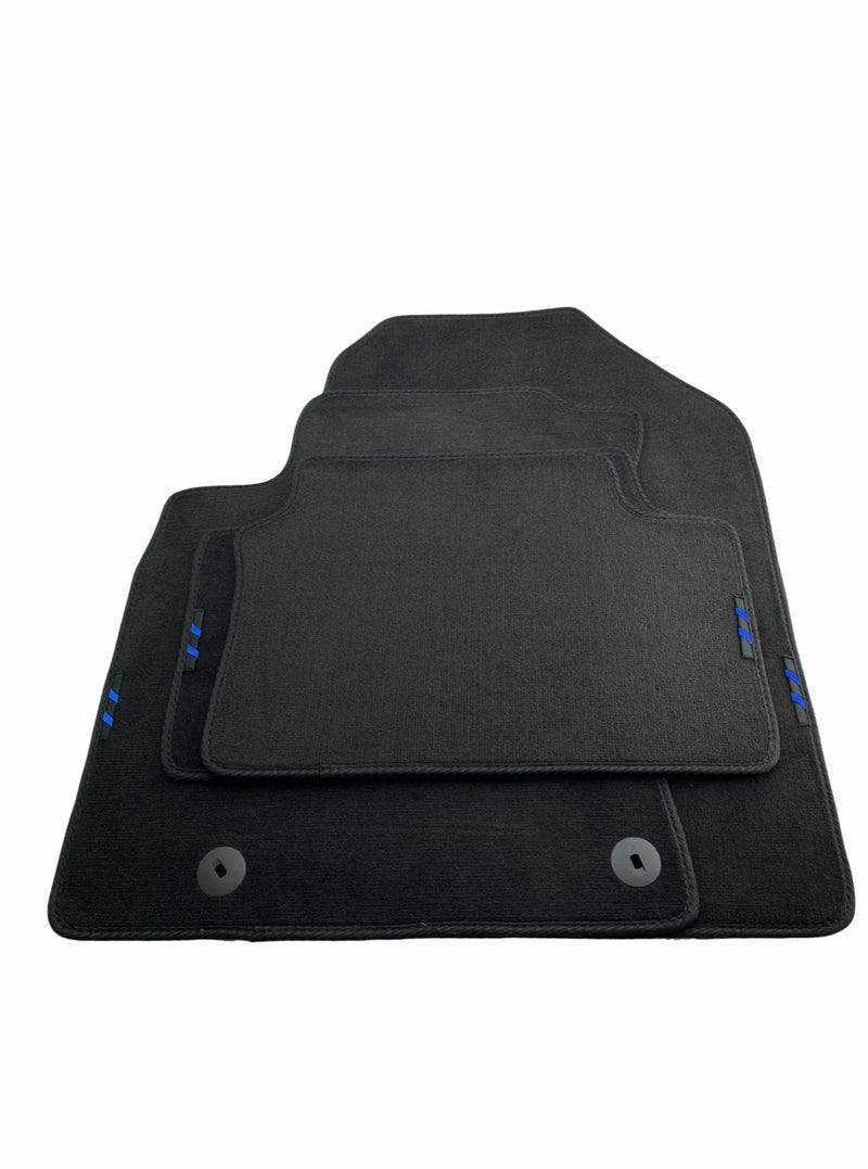 Hyundai All Models with Blue Stripes Emblem Floor Mats