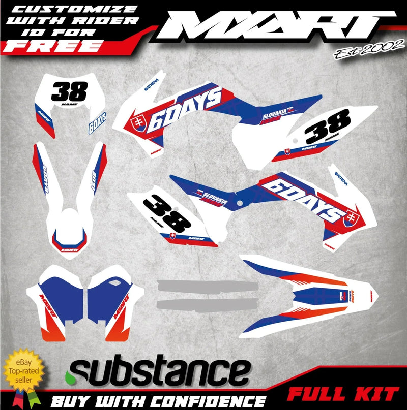 KTM EXC 2014-2016 Slovakia Full Sticker Kit Custom Graphics Kit