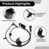 Dodge Avenger 2008-2014 Front Left & Right ABS Wheel Speed Sensor