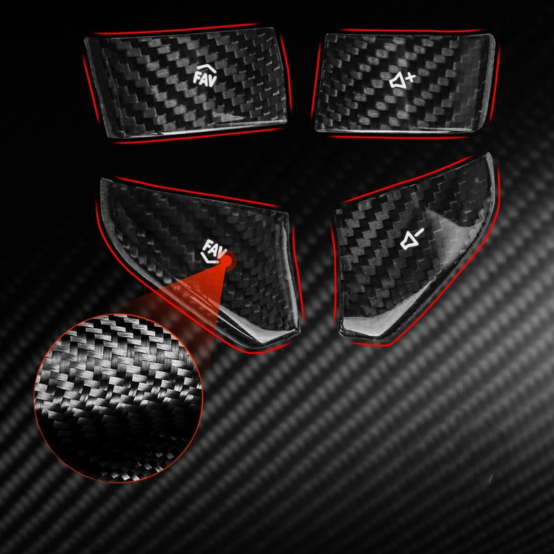 Chevrolet Corvette C8 4 x Steering Wheel Lower Button Trims (2020-2022)