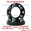 Toyota Hilux VIGO REVO Prado 25mm 12x1.5 Hub Centric Wheel Spacers (2005-2023)