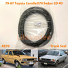 Toyota Corolla KE70 Trunk Lid Weatherstrip Rubber Seal (1979-1982)