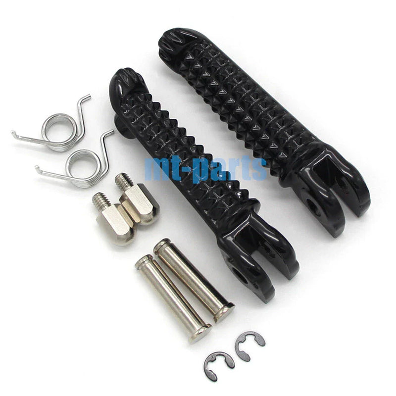 Yamaha YZF R6R Black Front Footrest Pegs (2005-2011)