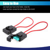 Universal Use 8 x 12-24V Plastic Wired Mini Inline Blade Fuse Holders