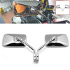 Universal Motorbike Chrome Motorcycle Rear Side View Mirrors (N/A)