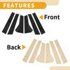 Honda Fit (2013-2019) Black 6 Pcs Door Pillar Window Trim