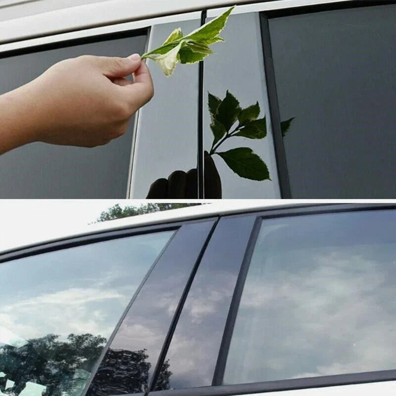 LEXUS LS430 6PCS Black Window Door Trim Pillar Posts Cover (2001–2006)
