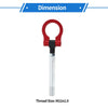 Toyota Avanza Trailer Ring Eye Towing Hook Red