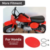 Honda Z50R Red Front Number Plate with Mount Clips & Bands (1979-1987)