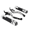 Kawasaki Z1000 Silver Extendable Brake Clutch Levers & Handlebar Grips