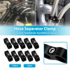 10 x AN8 Nylon Braided Stainless Fuel Oil Line Hose End Separator Clamp