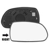 Hyundai Elantra Right Side Car Mirror Glass with Backing Plate (2011-2016)