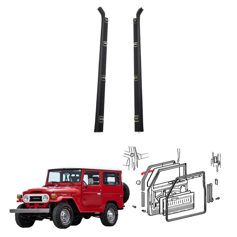 Toyota Land Cruiser BJ41 FJ45 HJ47 Front Door Glass Weatherstrip