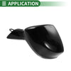 Honda Civic 2012-2015 Manual Folding Gloss Black Left Side Door Mirror
