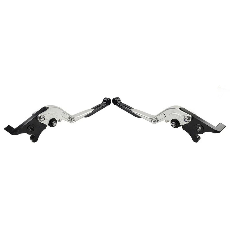 BMW S1000XR Silver CNC Folding Extendable Brake Clutch Levers (2015-2021)