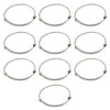 10PCS 2.5" Stainless Steel Adjustable Bangle Bracelets