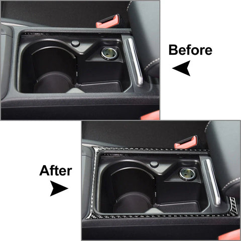 Volkswagen Golf 8 MK8 (2021-2023) Black Water Cup Holder Frame Trim