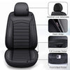 Chevy Silverado GMC Sierra Black PU Leather Front Seat Cover (2014-2023)