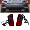 Honda Civic Rear Bumper Reflector Tail Brake Marker Lights (2016-2021)