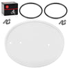 Honda Z50R White Front Number Plate w/ Clips Bands (1979–1987)