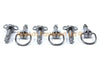 Motorcycle 6x DZUS FASTENERS D-RING FAIRING STUDS