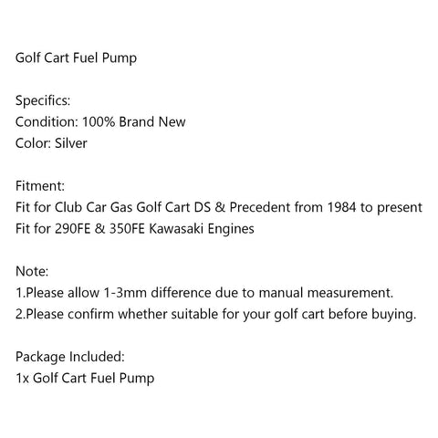 Club Car Gas Golf Cart DS & Precedent Fuel Pump (2004-2023)
