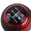Universal Aluminum Car - Red 5 Speed Manual Gear Shift Knob Lever