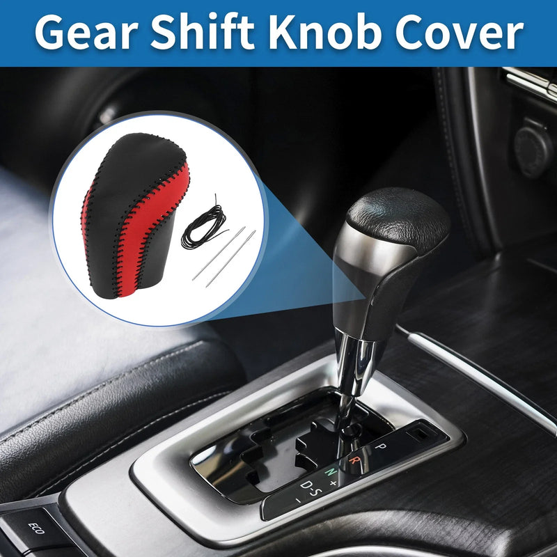 Toyota Camry Gear Shift Knob Cover Black Red (2018-2024)