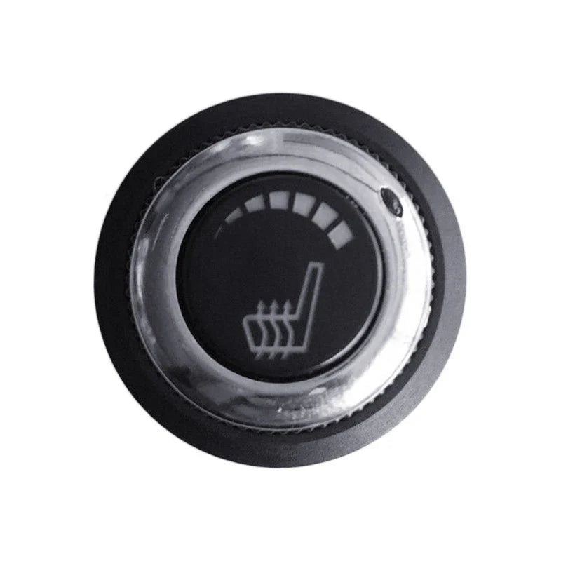 Universal Cars 2 x Round Hi-Lo 6 Level Car Seat Heating Pad Button Switch Kit