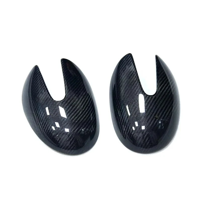 Smart Fortwo W450 2003-2007 Carbon Fiber Stick-on Side Mirror Cover Caps