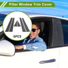 Chevy Impala (2000-2005) Carbon Fiber Black 6 x Door Pillar Window Trim