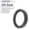 Make Model Oil Seal / 70x90x13mm / Rotary Shaft Seal Nitrile Rubber Black 5 Pcs