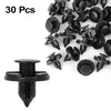 Nissan 30 Pcs 8mm Black Plastic Rivet Fasteners