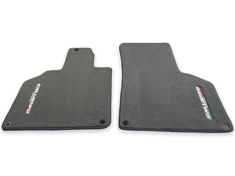 Lamborghini Gallardo Gray Tailored Carpets with Logo Floor Mats (2004-2013)