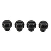 Universal Motorcycle 4 x Mirror Hole Blanking Plugs M10 Screws Caps Black