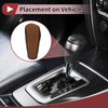 BMW 3 Series E90 Black Brown Faux Leather Gear Shift Knob Cover (2004-2012)