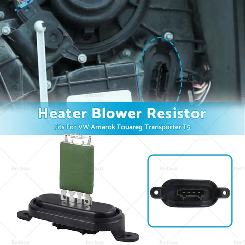 VW Amarok, Touareg, Transporter T5 Heater Blower Fan Motor Resistor (2010-2019)