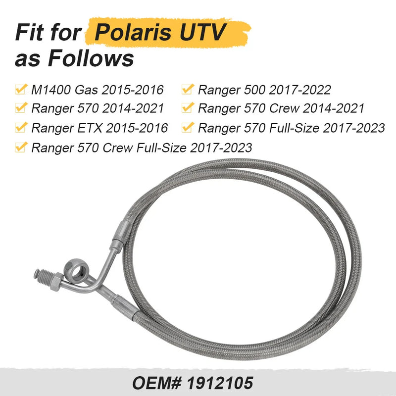 Polaris Ranger 500 570 ETX Rear Left Brake Line / 39