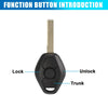 BMW 5 Series E60 E61 3 Button 868MHz Fob Entry Car Remote Key (2003-2007)