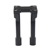 Harley 8.46" Black Pullback Handlebar Risers Clamp